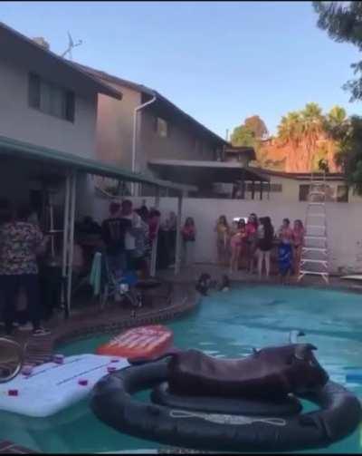 HMF while I make this long jump to the pool