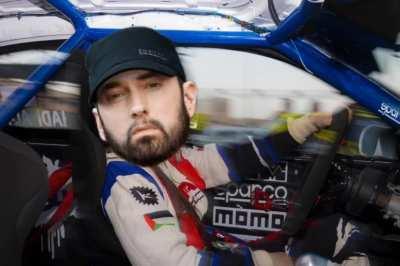 Eminem as a race car!