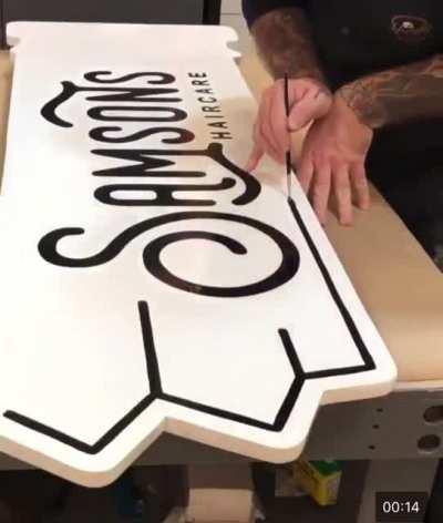 Free handing shop sign