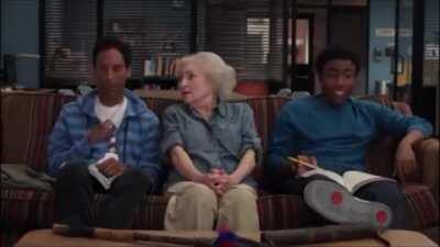 One of my favorite scenes is the rap with Betty White. I feel like it gets overlooked because of the first Troy and Abed rap.