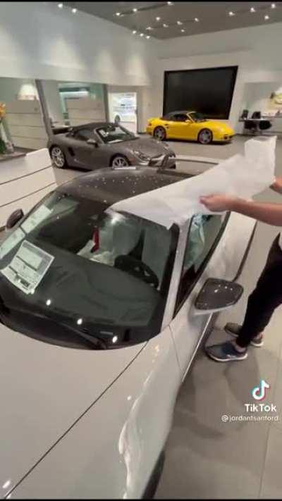 Sexy new car peel