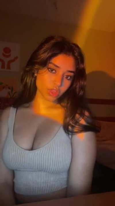 I'd fuck her titties so hard