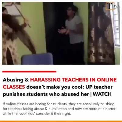 WCGW abusing teacher online