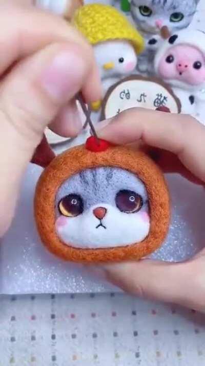 This is called needle felting, this person is really talented!