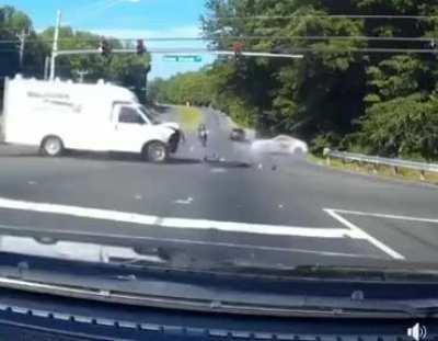 Motorcyclist's Extremely Close Call