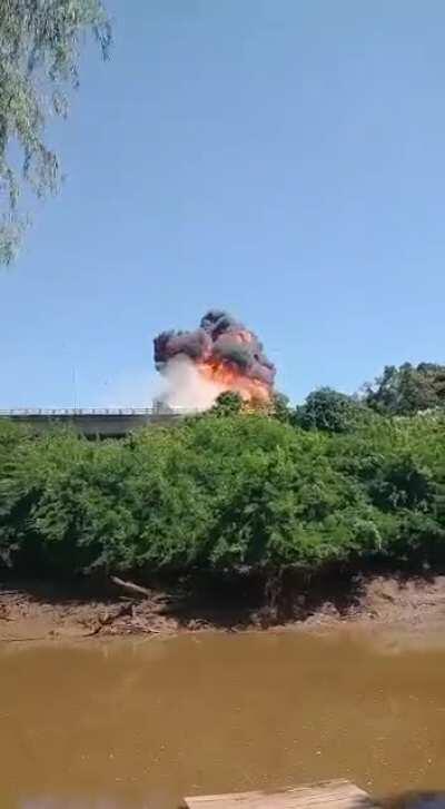 A Fuel Truck exploded today in Rio Grande do Sul, Brazil. Video from Twitter: @_eduardomatos