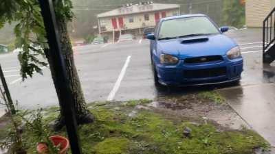 Storms and coffee after a morning drive