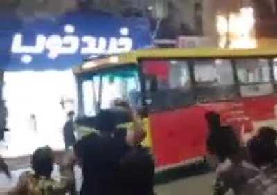 Iranian people didn't let Special forces get out of the bus so they ran away