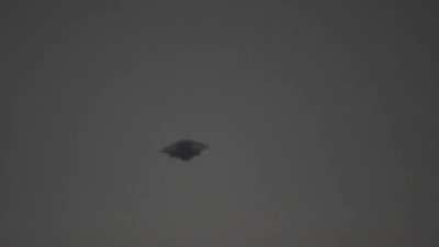 UFO sighted over Curitiba which is the capital of the southern Brazilian state of Paraná July 7, 2024, appears to have some sort of landing gear.