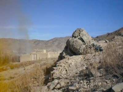 Eastern Paktika Afghanistan 2010, Whiskey co 2/506th101st grunts blowing up a Taliban cache/building from a bit too close.