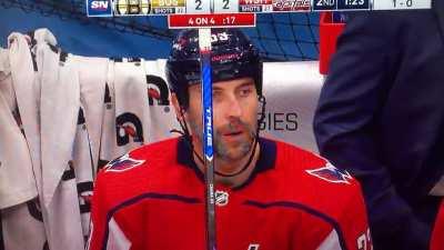 Chara takes a sweaty towel to the face.