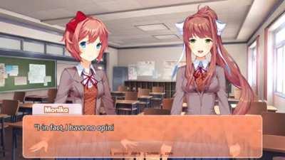 Sayori and Monika animation~ - u/TheeLinker