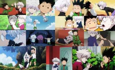 Made a Collage Gif from some of the Gon and Killua Wholesome moments.