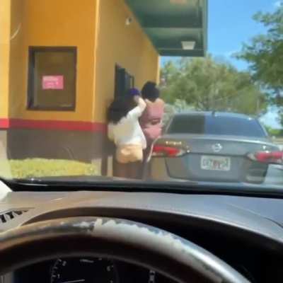 At a drive-thru