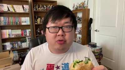 Guy tries random subway sandwiches.