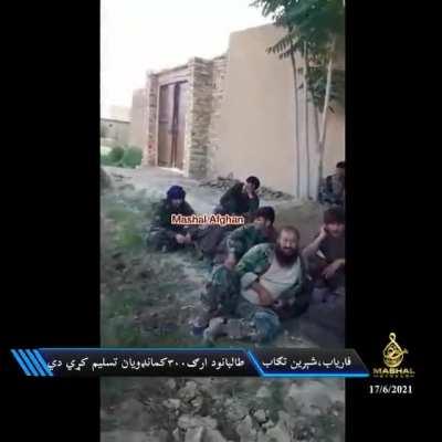 Over a hundred ANA soldiers surrender to the Taliban (Faryab, Afghanistan)