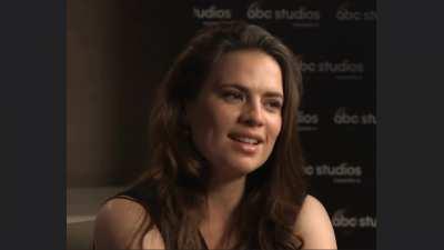 Hayley Atwell talking about ballbusting