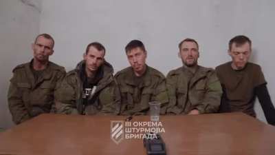 The 3rd Assault Brigade captured Russian soldiers in the Kharkiv region and interviewed them later. [Translation requested]