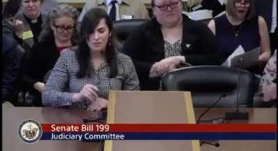 During a hearing, a trans person gets asked if she has a penis