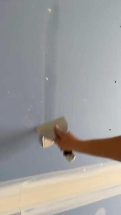 Filling in holes in the wall