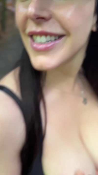 Angela White Flashing Juicy Tits