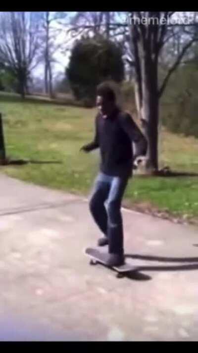 skateboarding fail