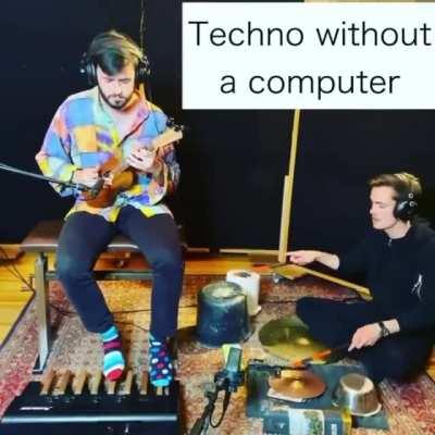 These guys came up with a unique way to get a techno beat.