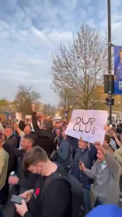 The moment Chelsea fans heard the alleged reports that the club is preparing to withdraw from the European Super League