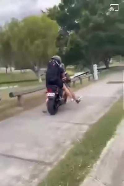 Moron thieves, supposedly somewhere in Queensland (supposedly stolen bike/plates)