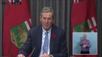 Brian Pallister speaking about the Maples Personal Care Home VS Brian Pallister speaking about spending $60 Million Dollars on Businesses