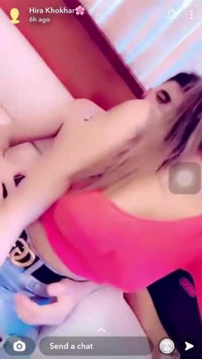 Busty paki Hira khokhar boobs pressed