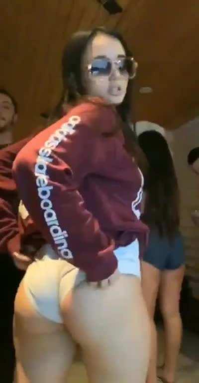 Grabbing her ass