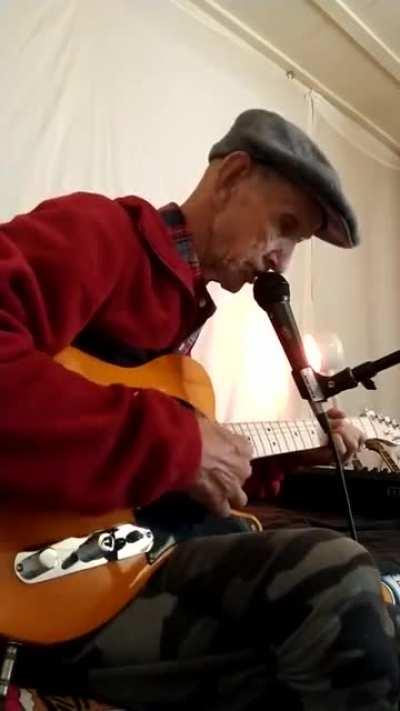 Old man first sounds rough, but then Unexpectedly Sounds amazing when he starts singing