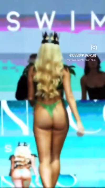 Danielle Moinet aka Summer Rae on the Monaco Swim catwalk at Atlanta Swim Week 