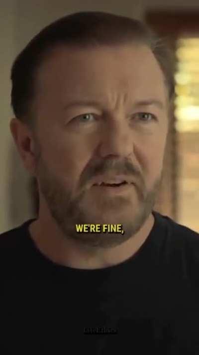 A clip from 'After Life' by that comedy legend Ricky Gervais 