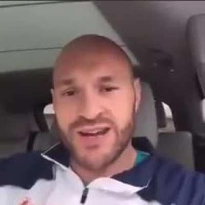 Tyson Fury congratulating Olexander Usyk 