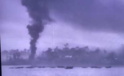 US shore bombardment in the Pacific