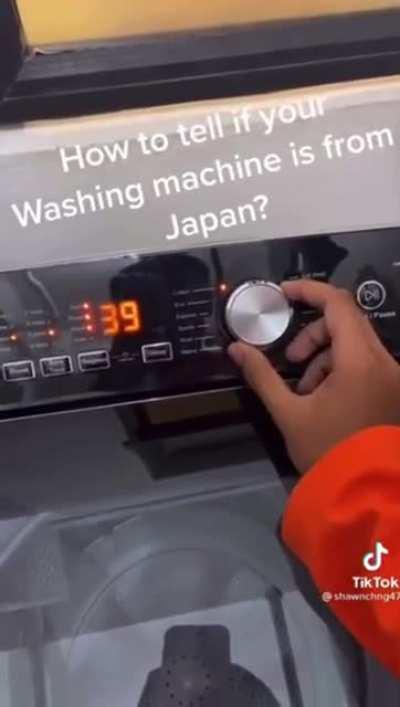 Japanese washing machine