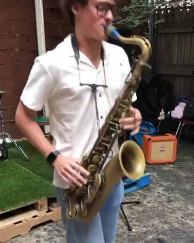 This saxophone solo