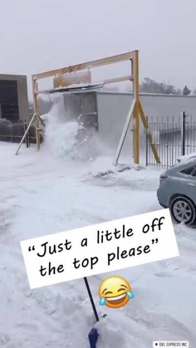 Who knew snow removal could be so satisfying?