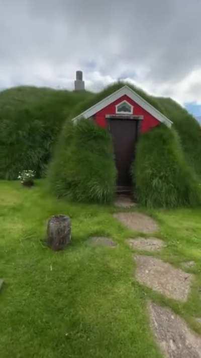 This Icelandic Turf house.