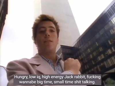 Robert Downey Jr on Wall Street