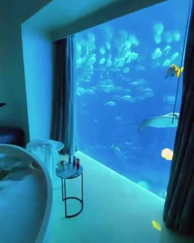 Underwater room in Atlantis the palm in Dubai