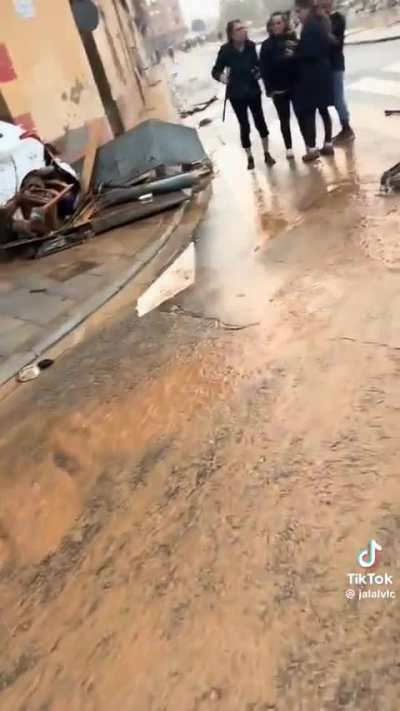 The aftermath of yesterday's flooding in Spain