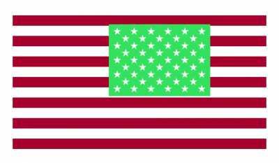 Flag of the USA but it's DVD player and it even changes color