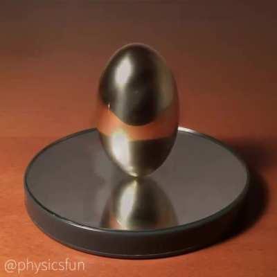 The golden ratio spinning top