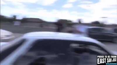 Progressive/Anarcho-Democrat BLMers smashing cars and blocking the highway