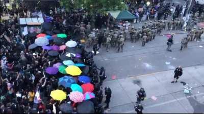 _WHOSE STREET_! OUR STREET!_ _ Seattle Protesters Shout, As They Push Back National Guard