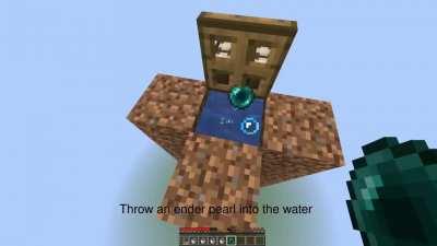 How to make ender pearl stasis chamber in Minecraft