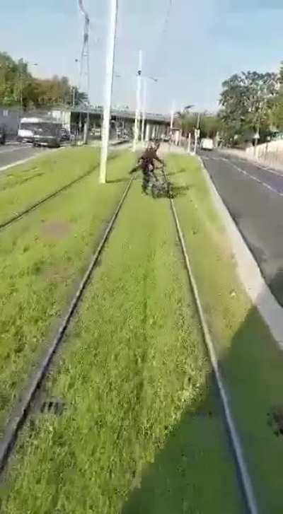 to warn a cyclist